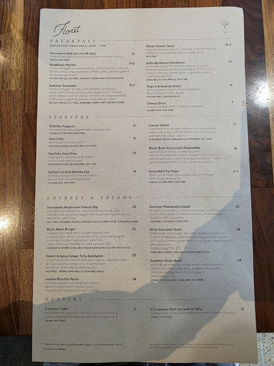 Floret - By Cafe Flora Menu - Image 4